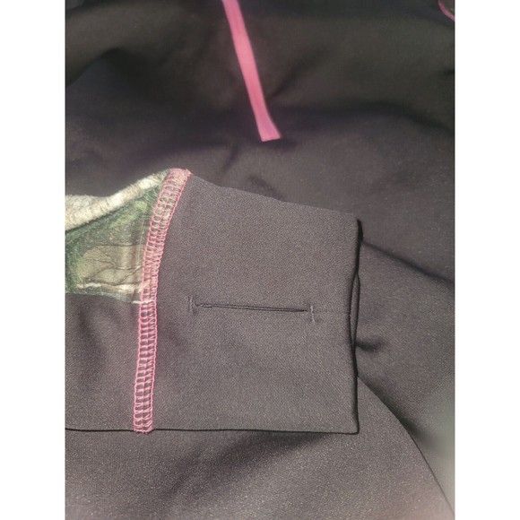 BROWNING WOMENS REALTREE PURPLE WINE LOTUS 1/2 ZIP JACKET with thumb holes small - Picture 5 of 5